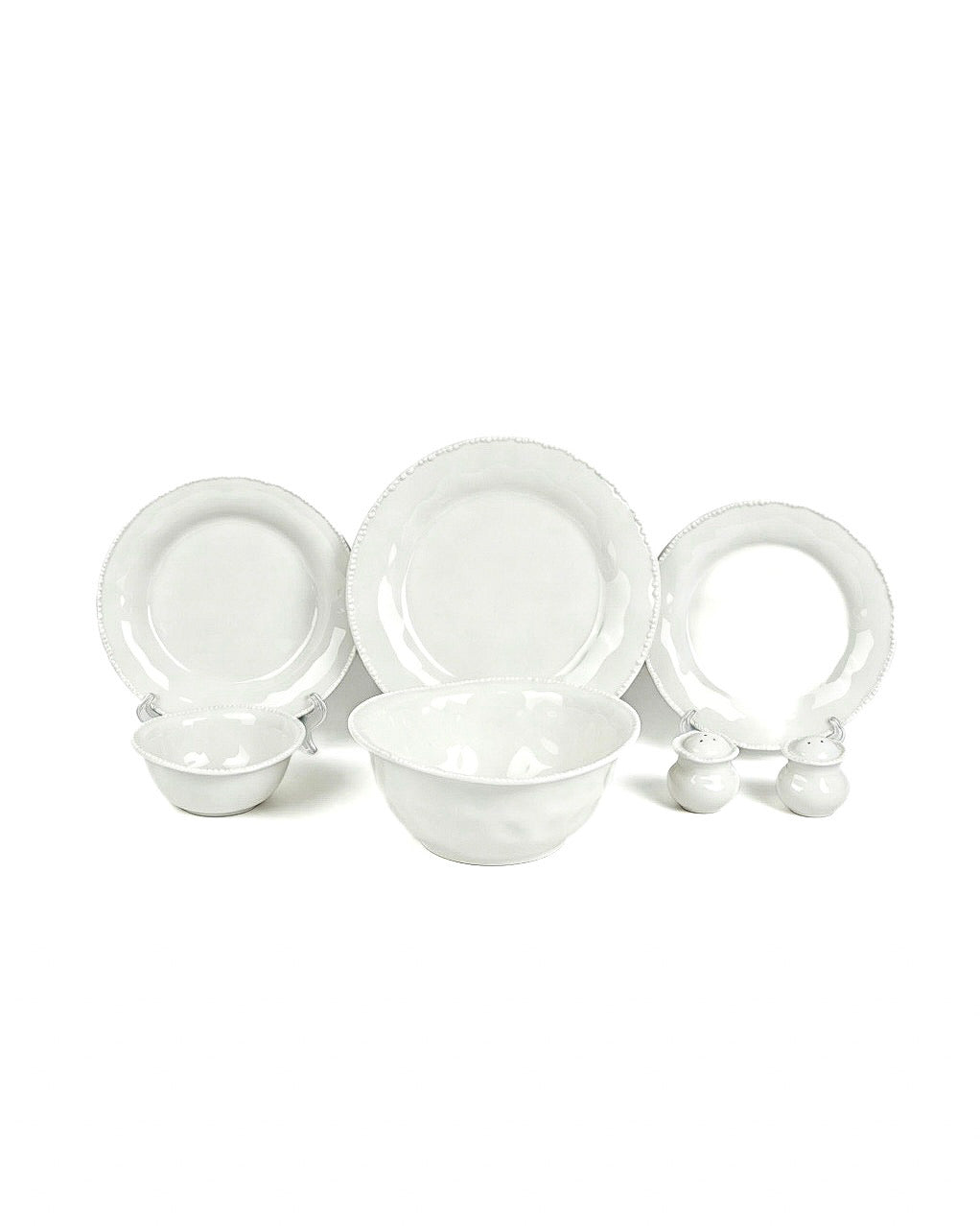 Pearl Teller-Set White 27-teilig