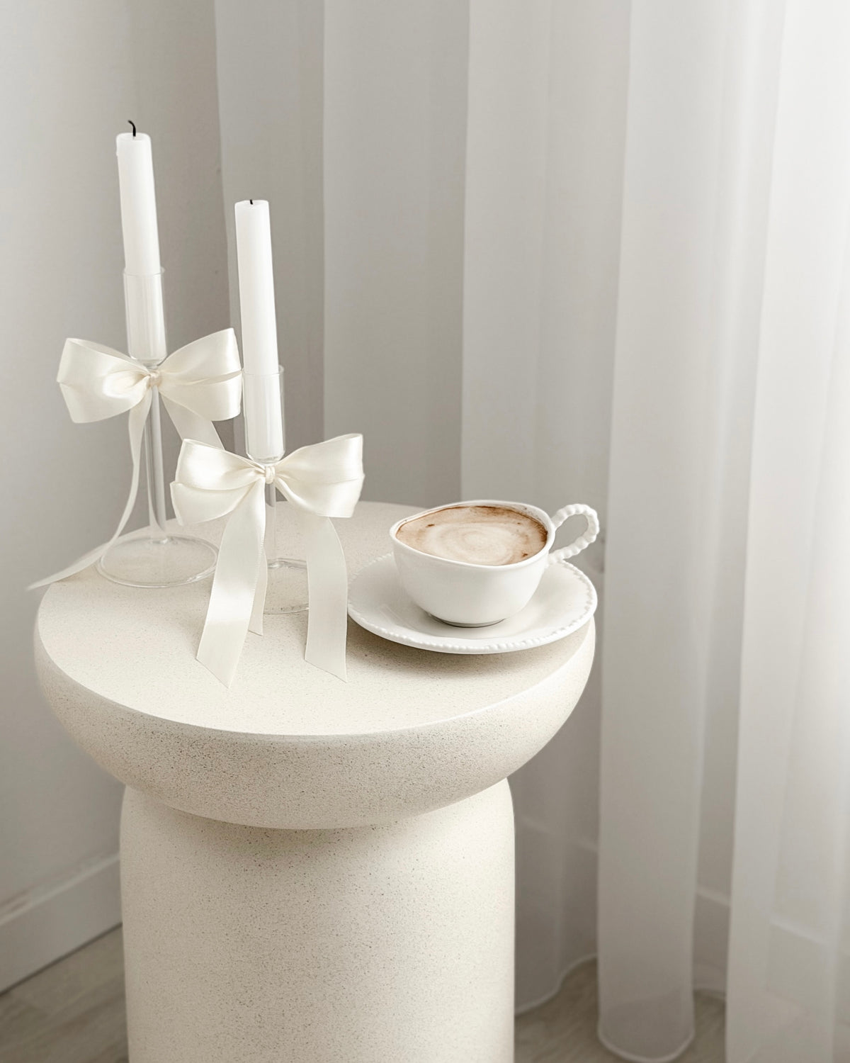 Pearl White Kaffeetassen Set