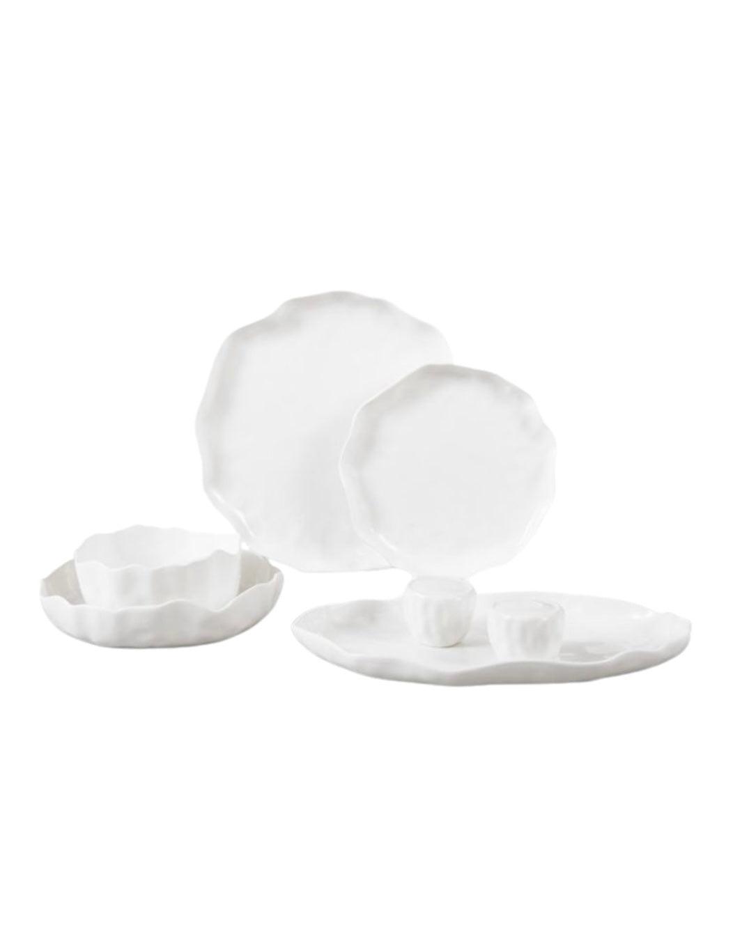Angles White Teller-Set 27-teilig