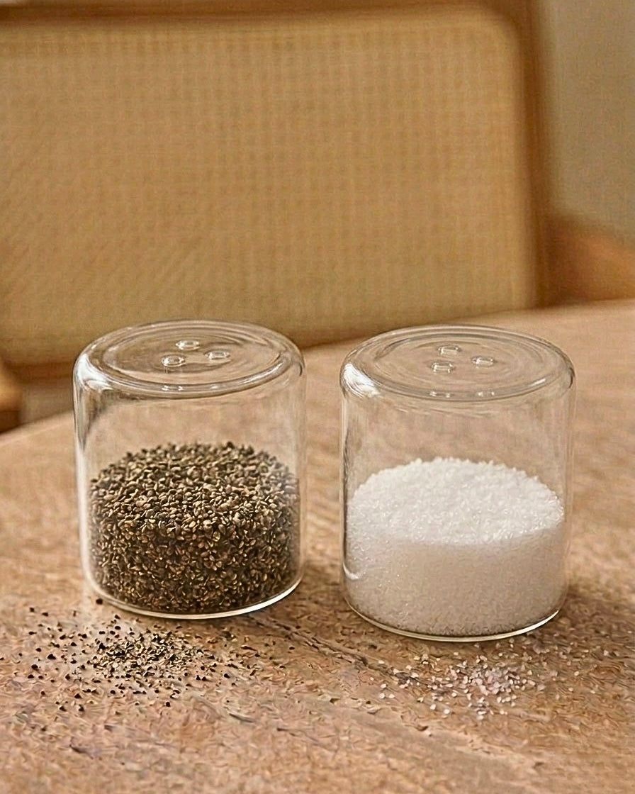 Clear Salz & Pfefferstreuer 2er Set