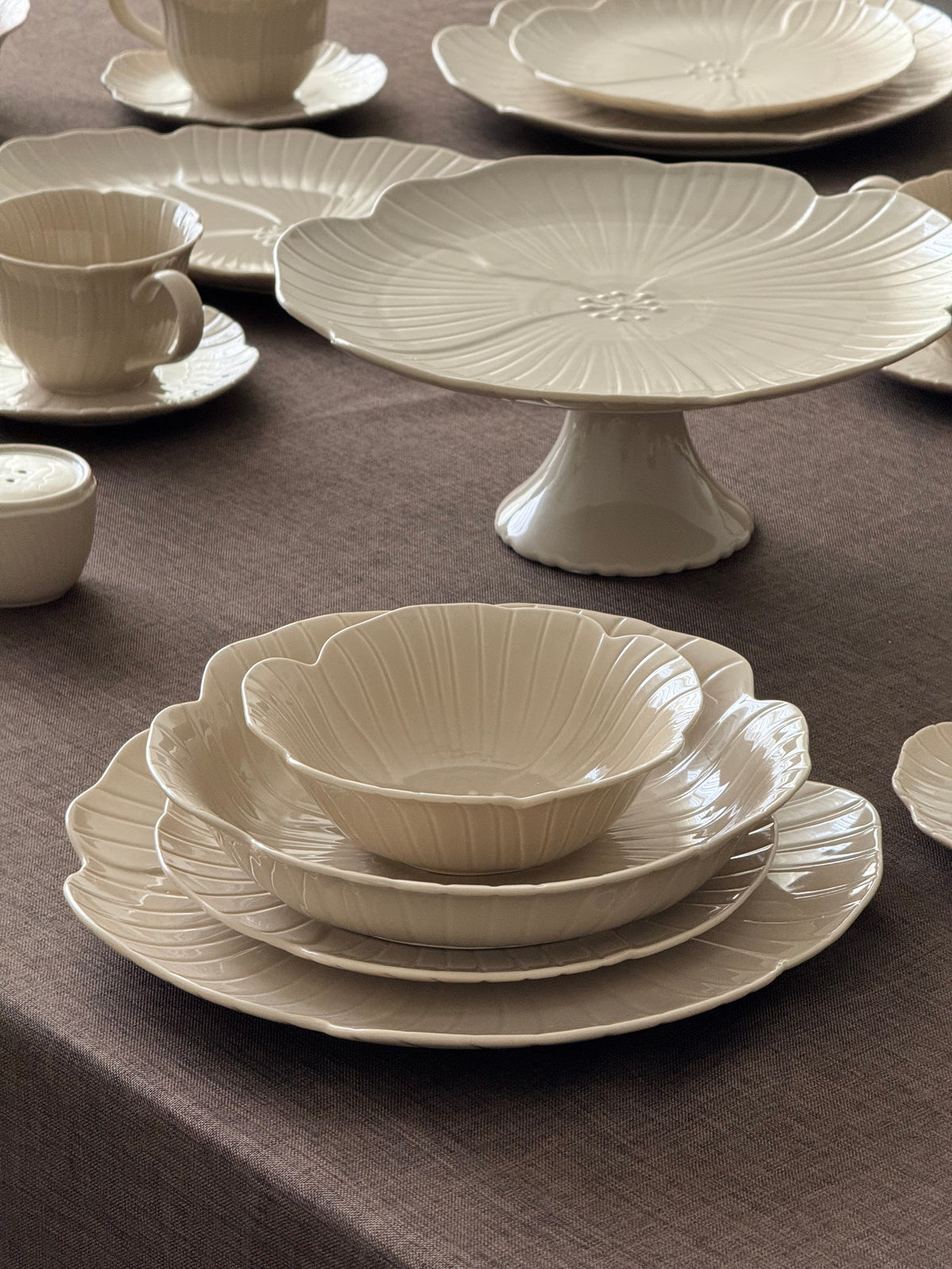 Florange Beige Teller-Set 27-teilig