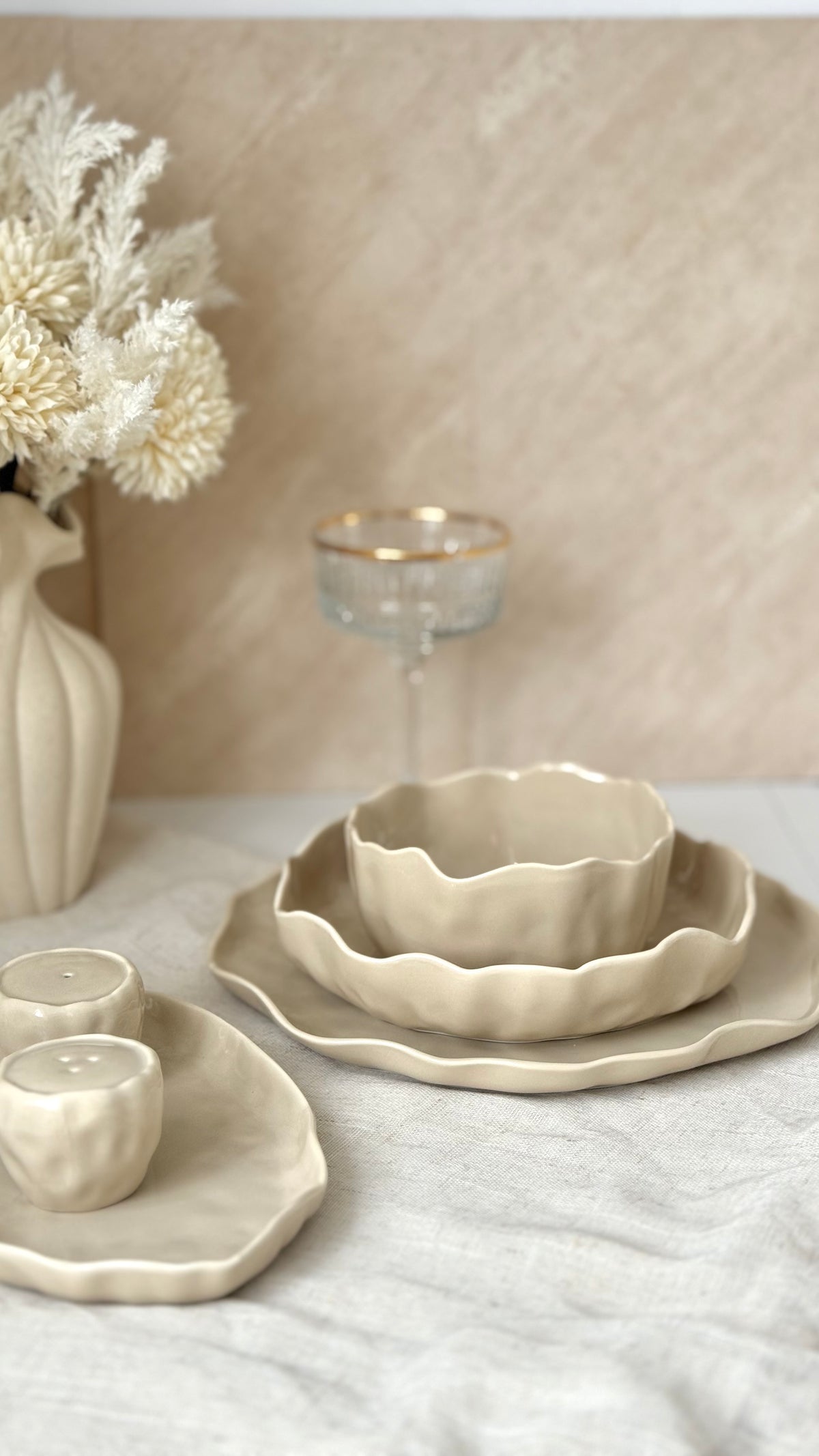 Angles Beige Teller-Set 27-teilig
