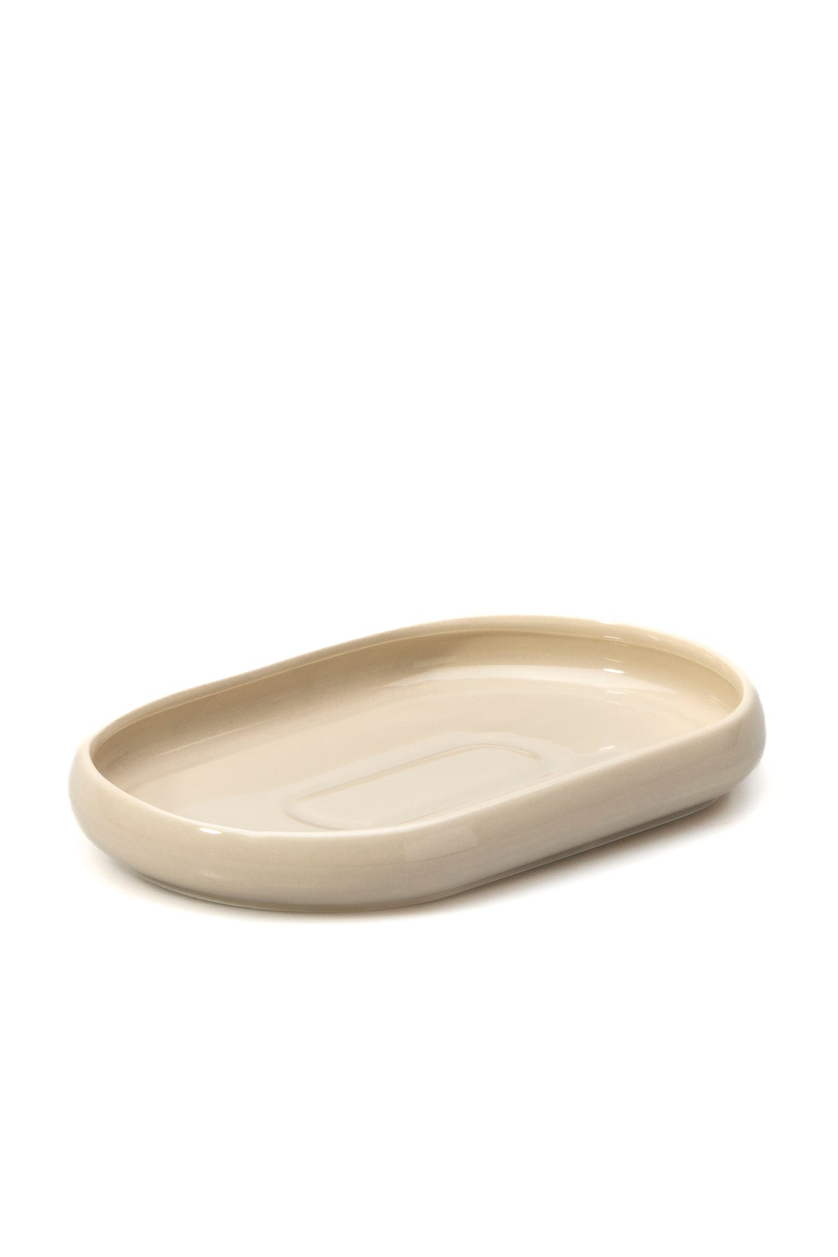Bondy Beige ovale Servierplatten 3er Set 20,8 x 13,3 cm
