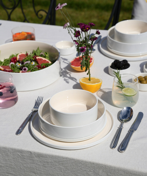 Noa Beige White 24 - teiliges Geschirrset
