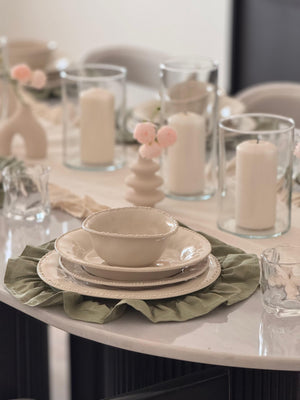 Pearl Teller-Set Beige 27-teilig
