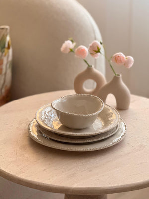Pearl Teller-Set Beige 27-teilig