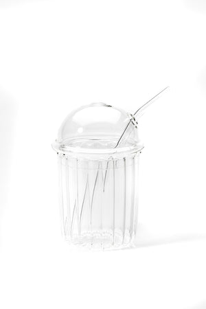 Vivien Glasbecher mit Strohhalm
