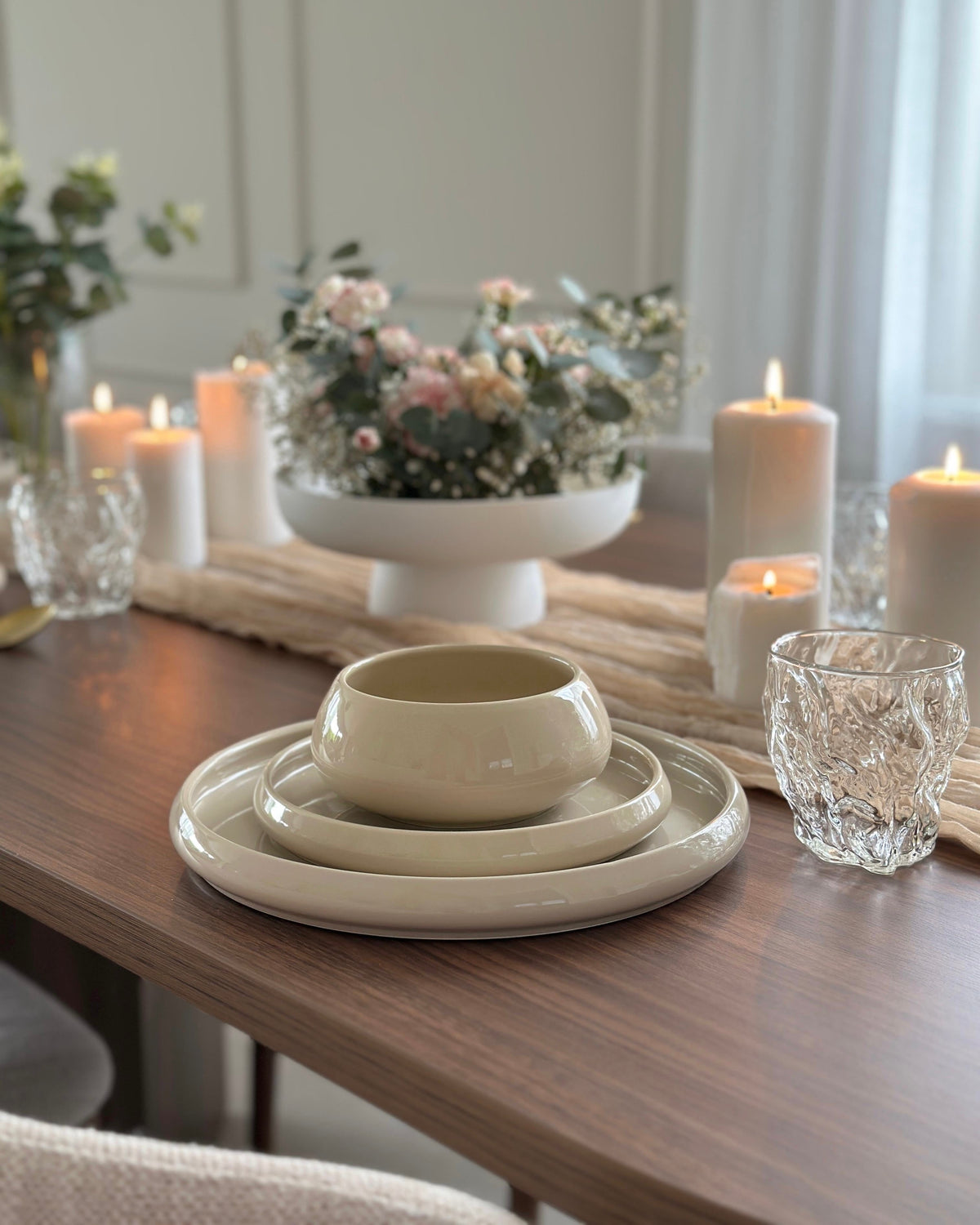 Bondy Beige Teller-Set 25-teilig