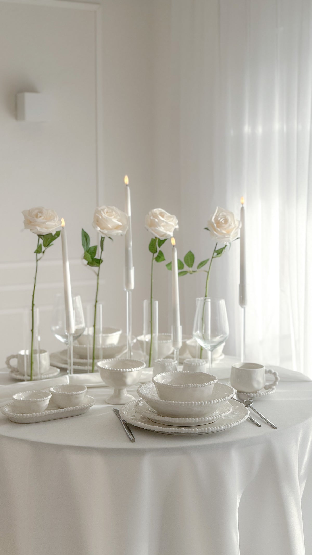 Pearly White Geschirrset 26-Teilig