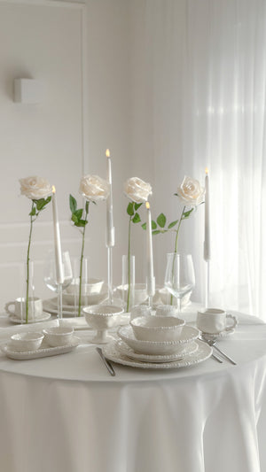 Pearly White Geschirrset 26-Teilig