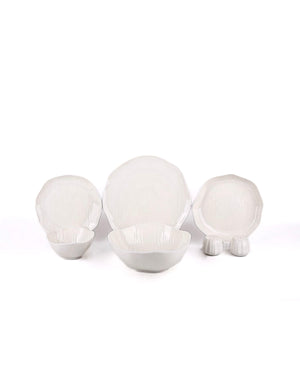 Cermico White Geschirr Set 27-teilig