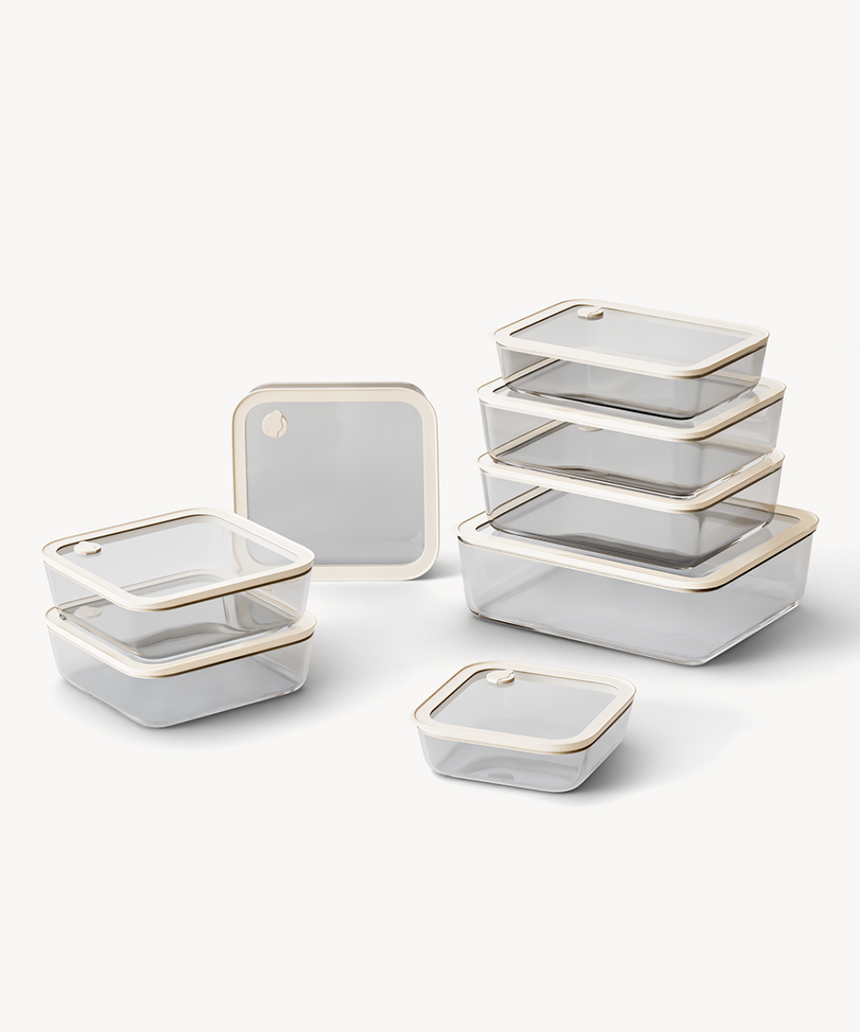 Frischhaltedosen Bundle Transparent 8-Teilig