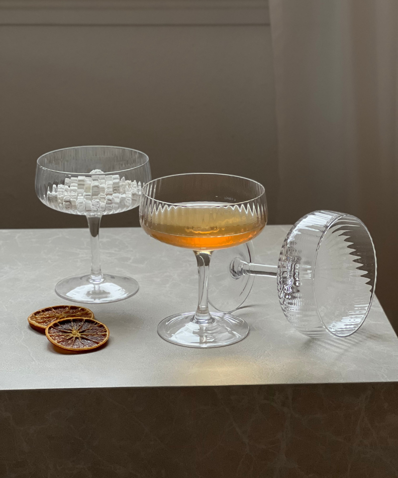 Riffle Champagne Cocktailglas 4er Set