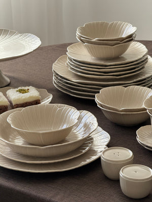 Florange Beige Teller-Set 27-teilig