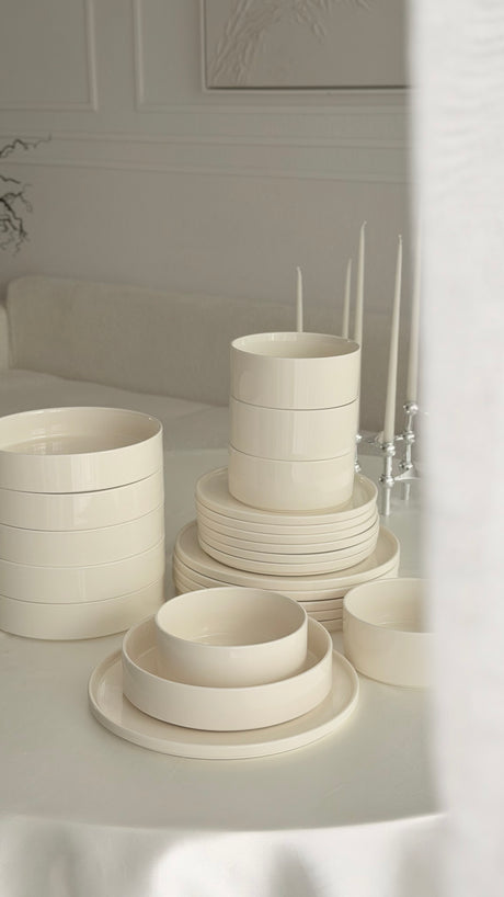 Noa Beige 24 - teiliges Geschirrset