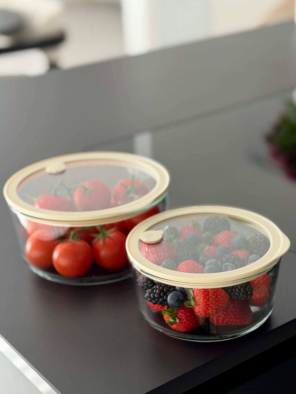 Frischhaltedose Transparent Rund